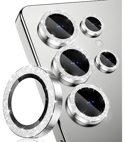 Amazon | 【5枚】 Galaxy S24 Ultra 用 カメラ保護ガラス